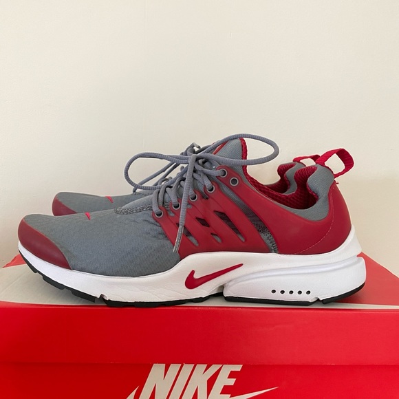 Nike Air Presto (Cool Grey/Gym Red) - Picture 2 of 9